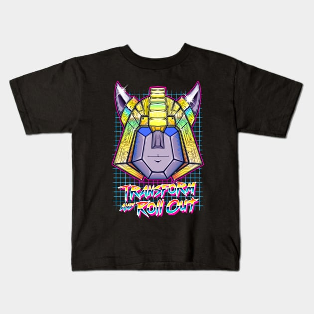 Transform and Roll Out Kids T-Shirt by MeFO